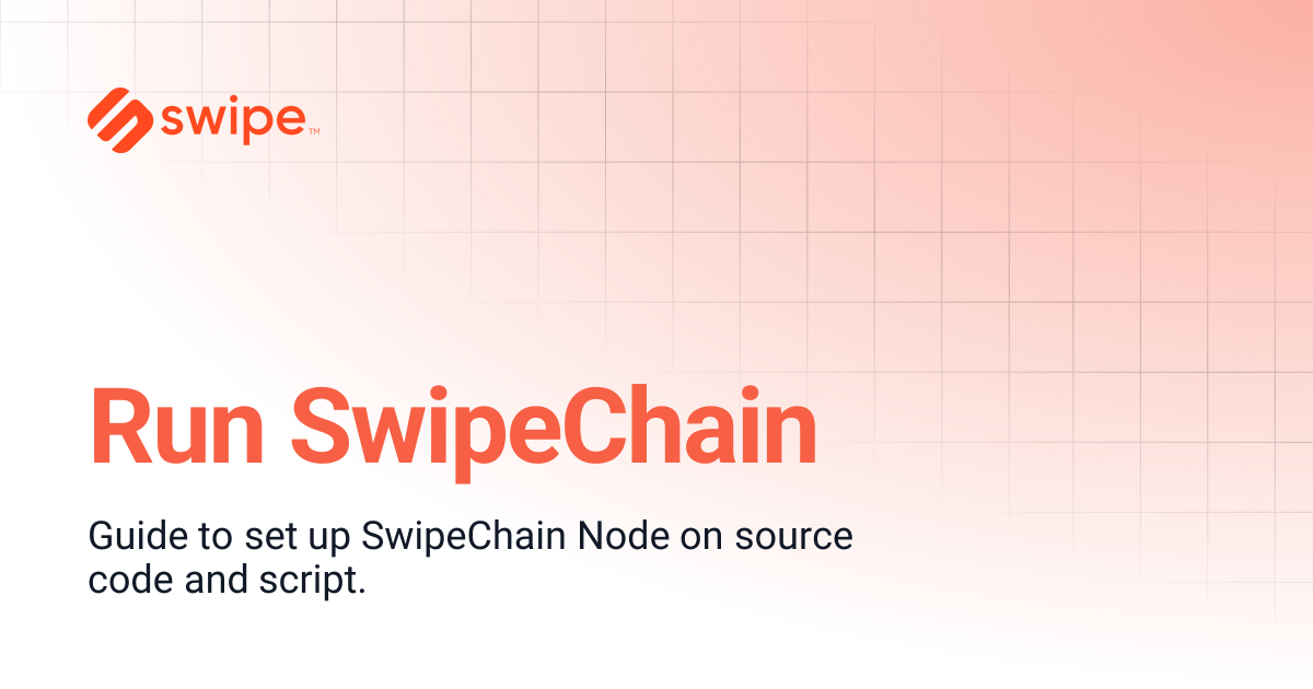 Run SwipeChain | Swipe Network | Staking